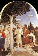 Piero della Francesca The christening of Christ oil